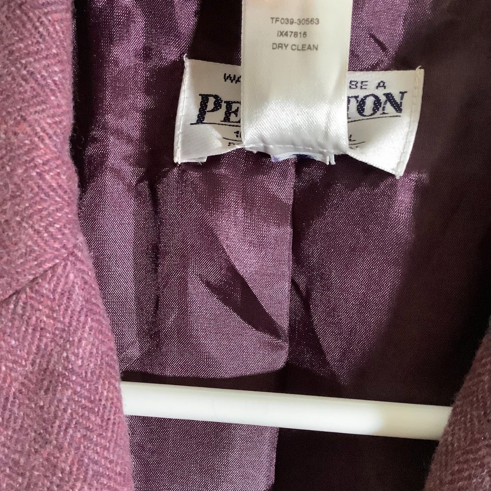 Pendleton Wool Purple Career Blazer Jacket - image 5